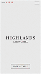 Mobile Screenshot of highlandsbarandgrill.com